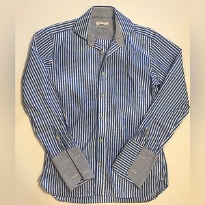 Ted Baker Light Blue Stripped Button Down